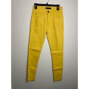 Hawthorne boutique yellow jeggings women’s size 6 mustard yellow raw hem skinny